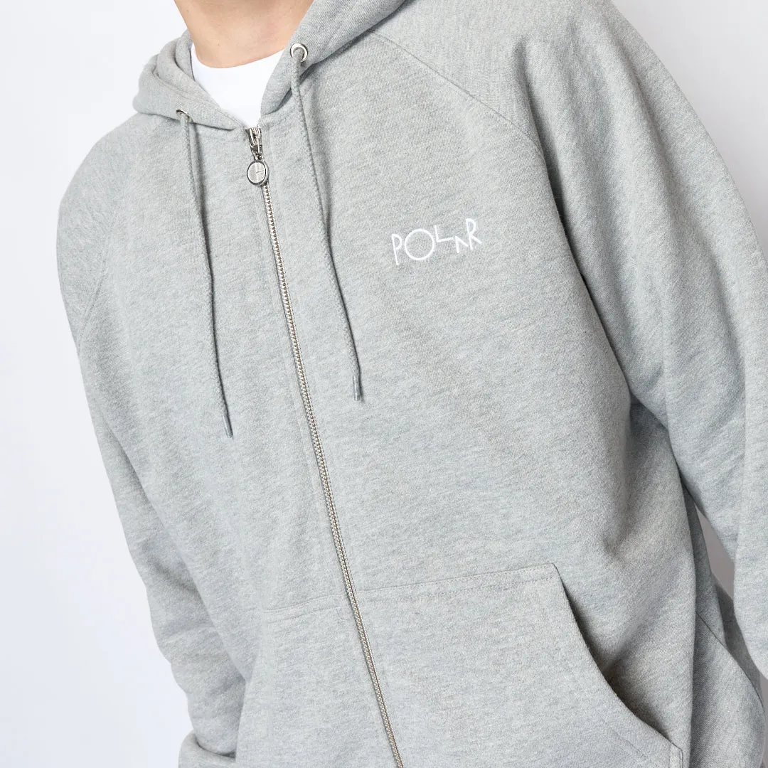 Polar Skate Co - Default Zip Hoodie (Heather Grey)