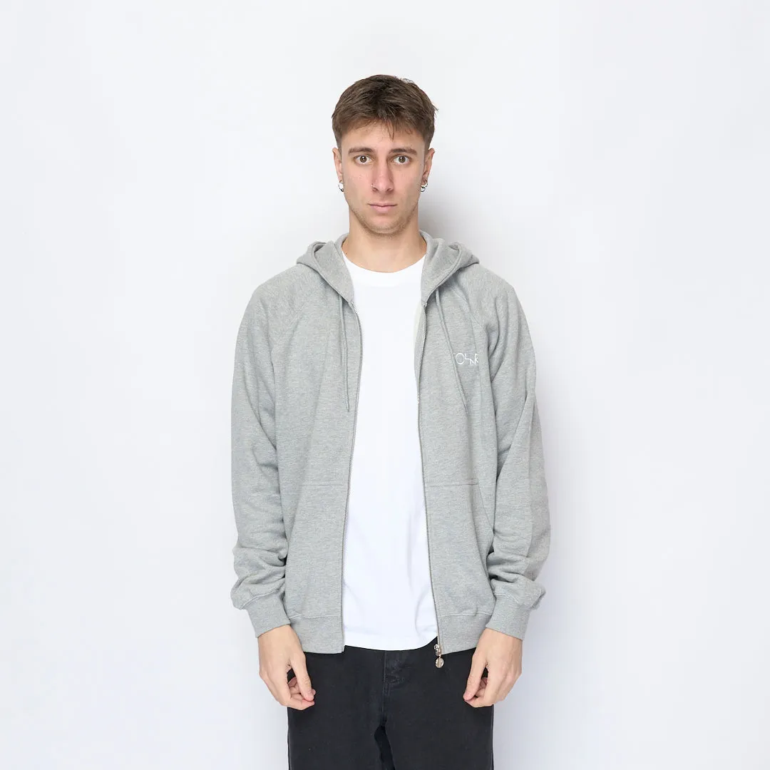 Polar Skate Co - Default Zip Hoodie (Heather Grey)