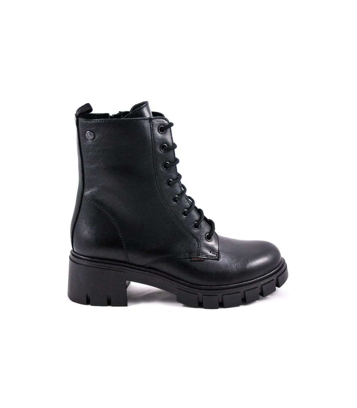 Ragazza Leather Army Boot- Black 0752