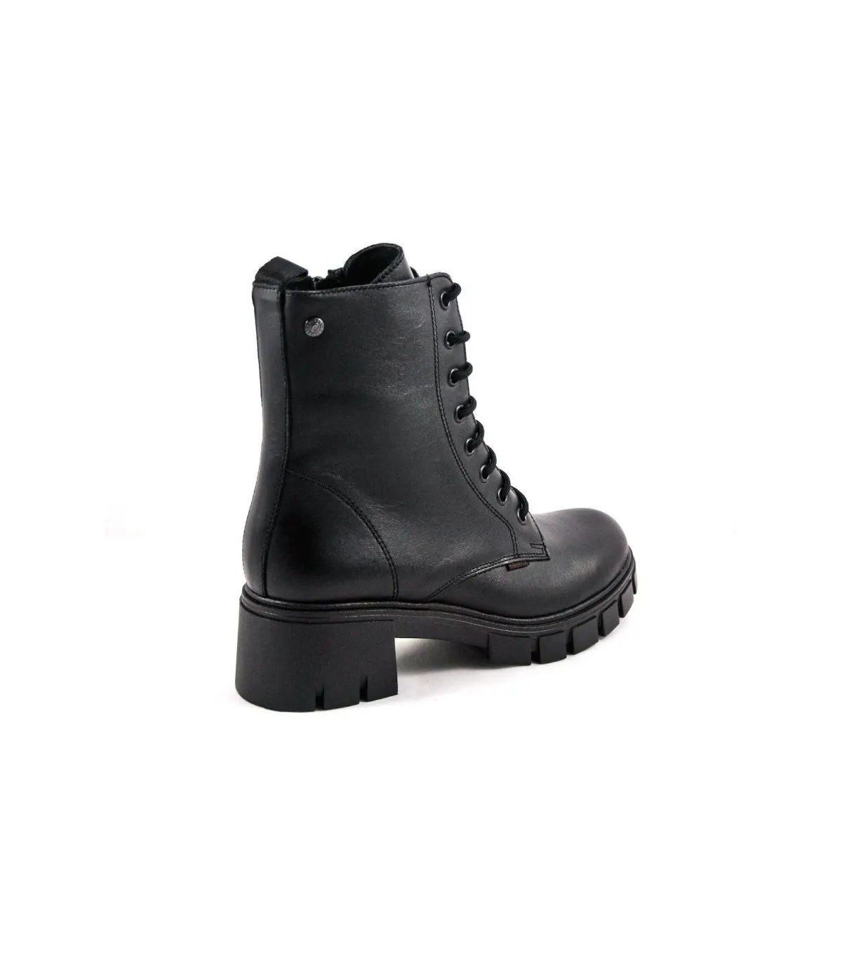 Ragazza Leather Army Boot- Black 0752