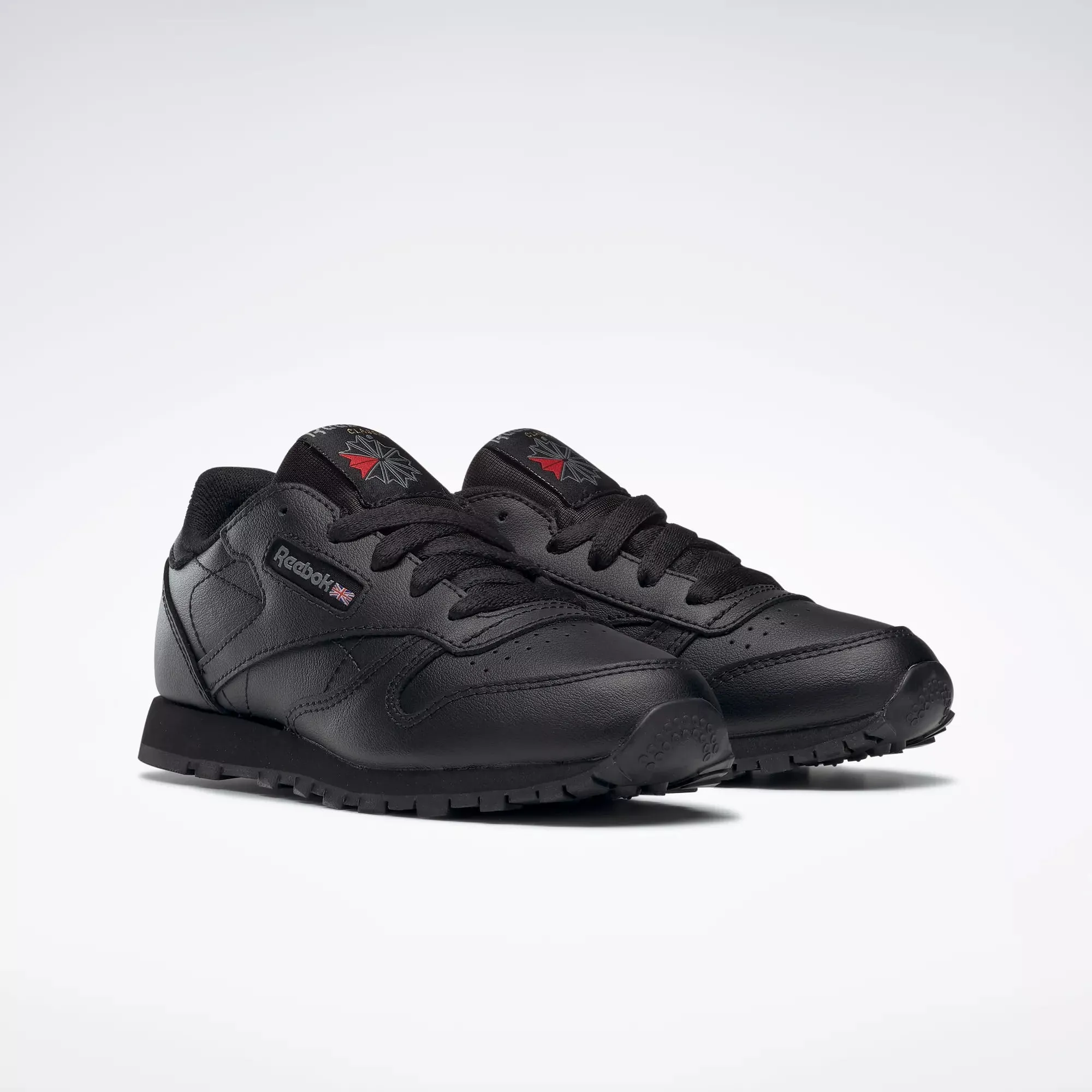 REEBOK KIDS CLASSIC LEATHER TRIPLE BLACK SHOES