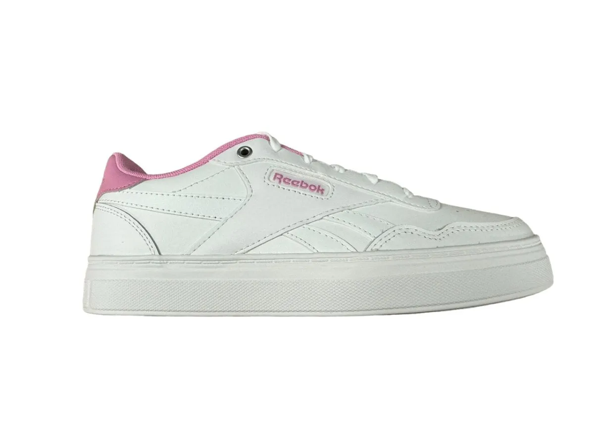 REEBOK WOMEN'S COURT PLATFORM WHITE/PINK SHOES