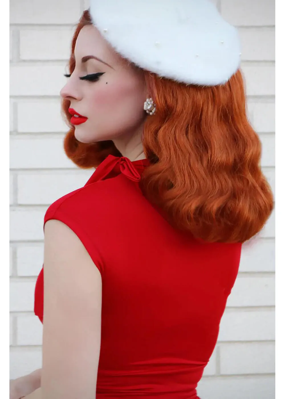 Retrolicious Bombshell 50's A-Line Dress Red