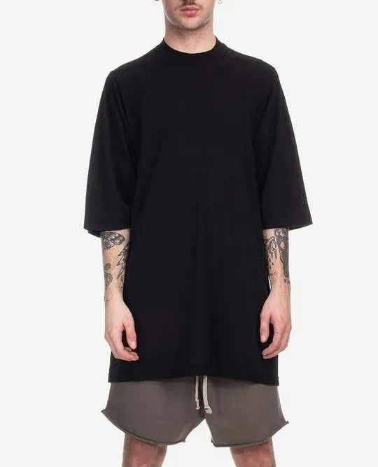 RICK OWENS  |Crew Neck Pullovers Street Style Plain Cotton Short Sleeves