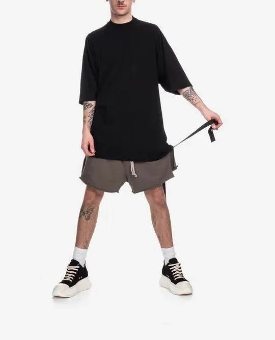 RICK OWENS  |Crew Neck Pullovers Street Style Plain Cotton Short Sleeves