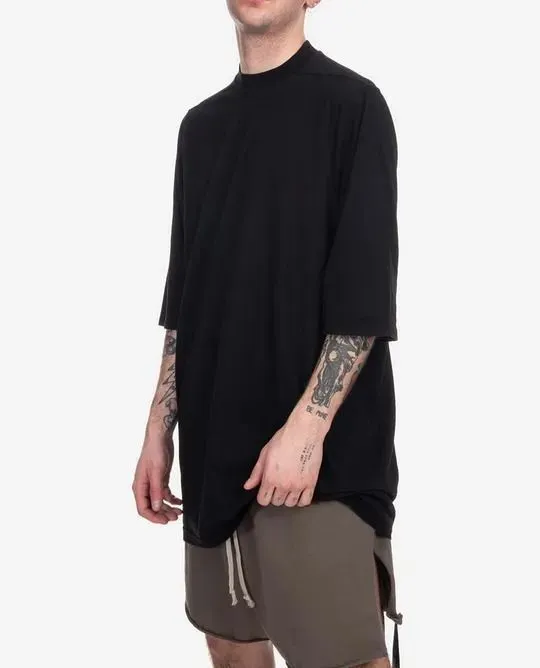 RICK OWENS  |Crew Neck Pullovers Street Style Plain Cotton Short Sleeves