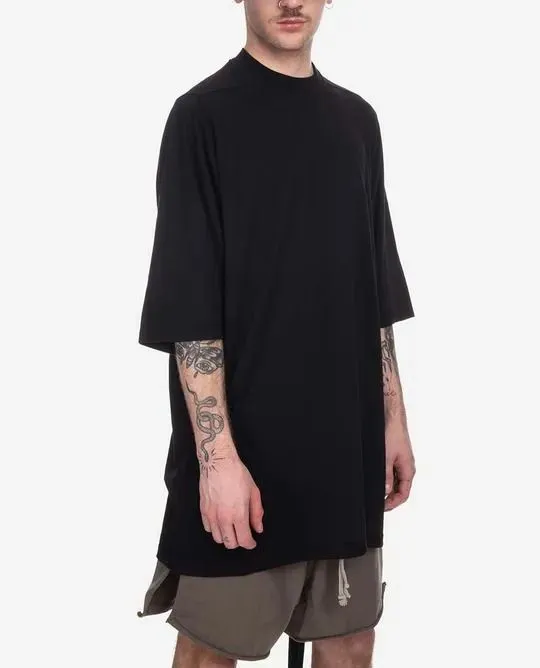 RICK OWENS  |Crew Neck Pullovers Street Style Plain Cotton Short Sleeves