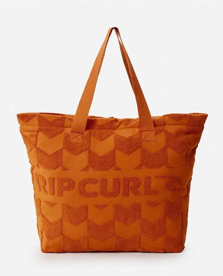 Rip Curl Brand Terry 40L Tote Bag Cinnamon