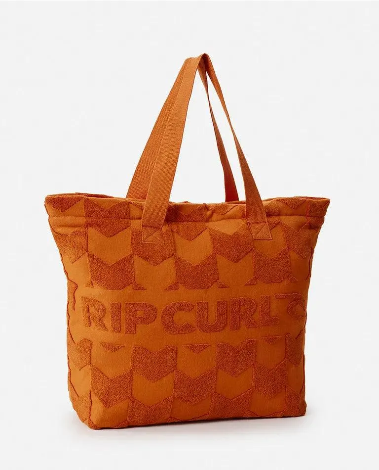 Rip Curl Brand Terry 40L Tote Bag Cinnamon