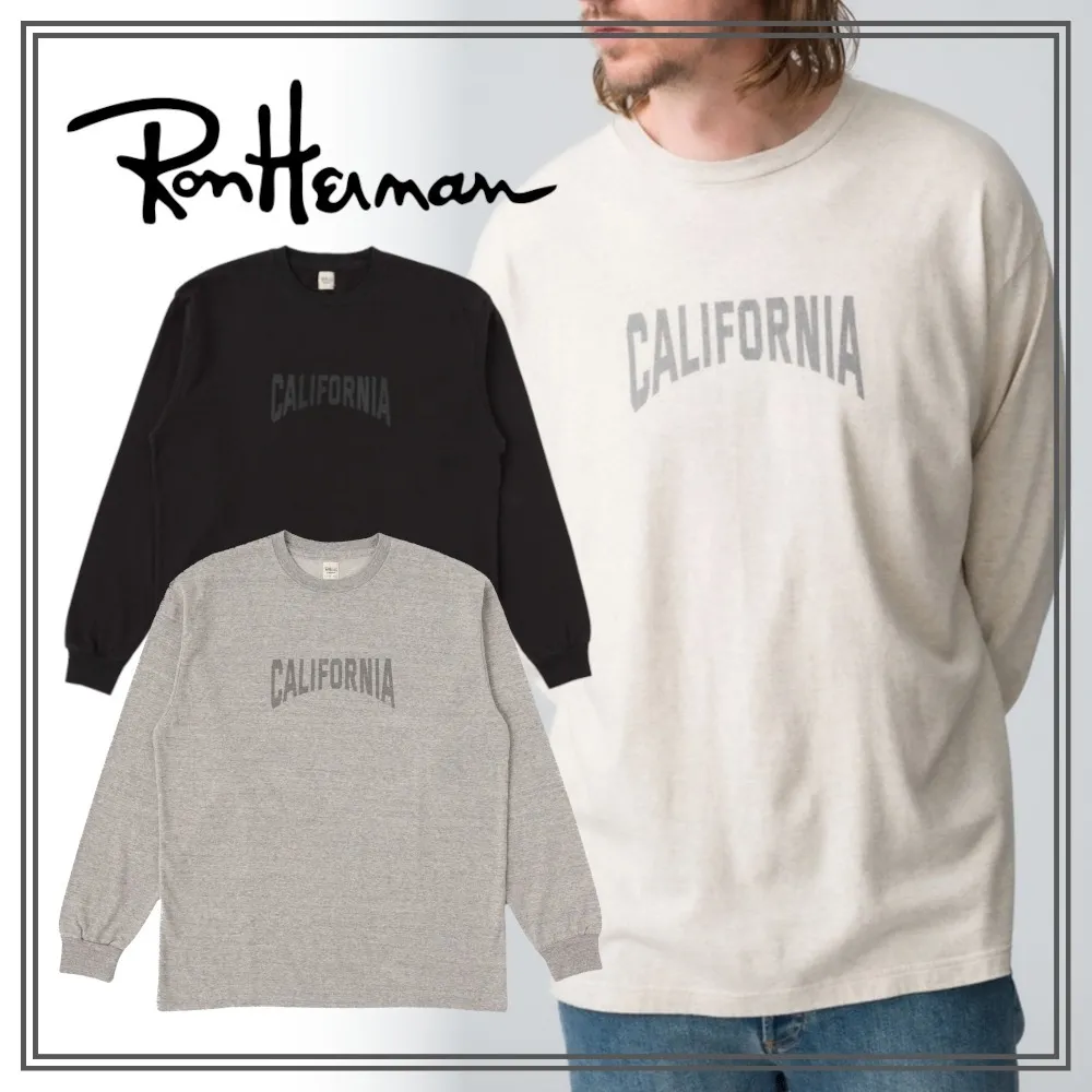 Ron Herman  |Pullovers Unisex Street Style Long Sleeves Plain Cotton