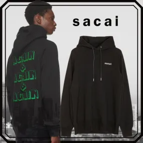 sacai  |Pullovers Unisex Street Style Long Sleeves Plain Cotton Logo