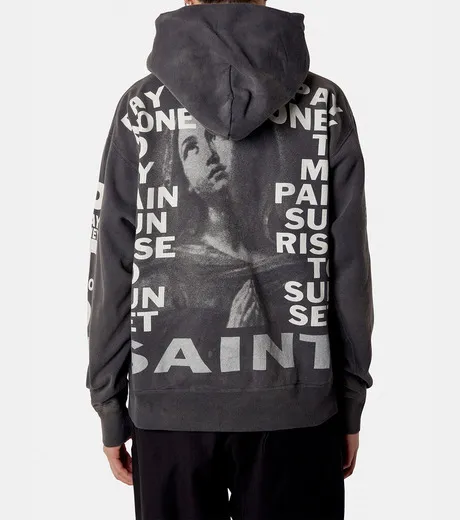 Saint Mxxxxxx  |Pullovers Unisex Street Style Collaboration Long Sleeves