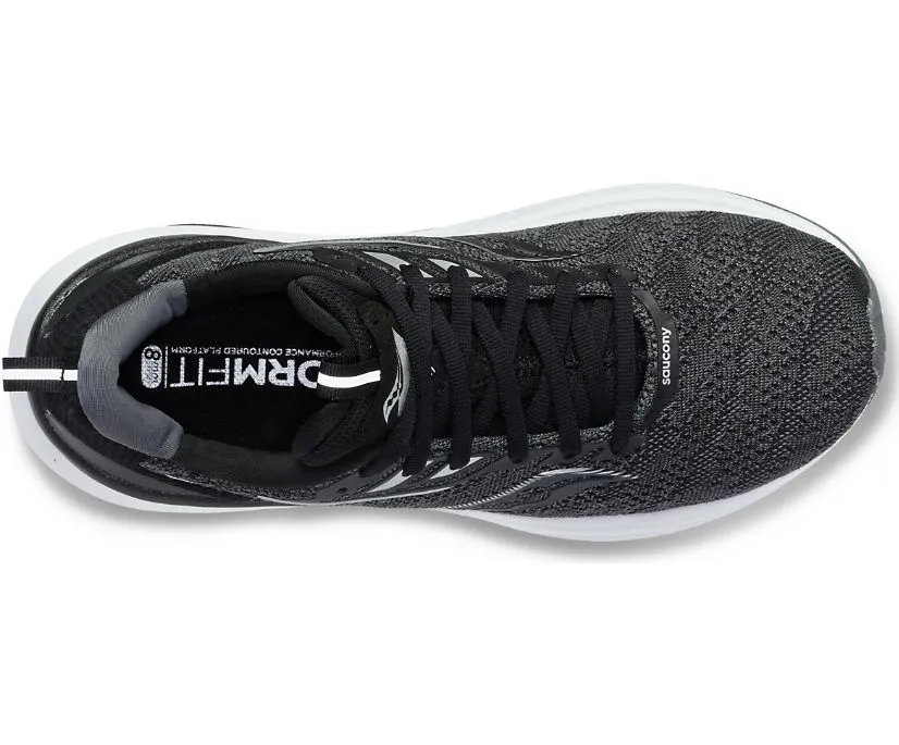 Saucony Mens Echelon 9 Athletic Shoes-Black/White