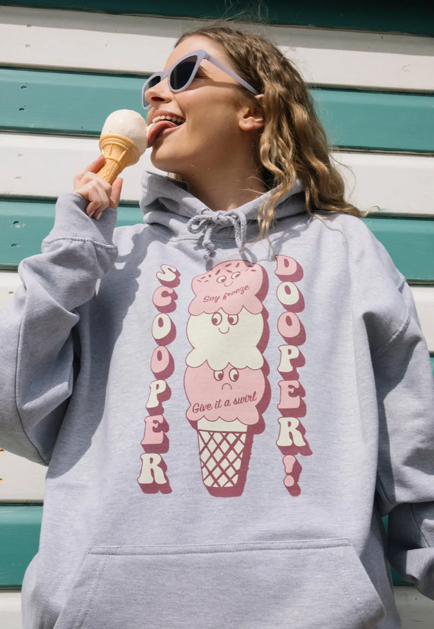 Scooper Dooper Women's Ice Cream Graphic Hoodie