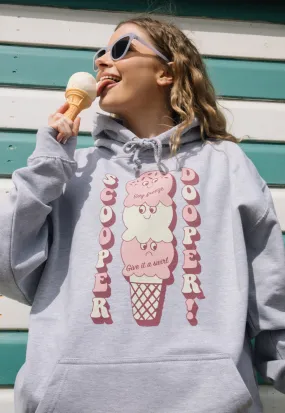 Scooper Dooper Women's Ice Cream Graphic Hoodie