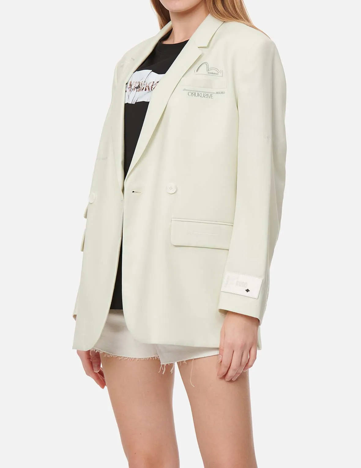 Seagull Embroidery Blazer