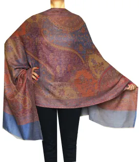 Shawls Paisley Wool Scarf Womens India Clothes Gift (80 x 28 inches)