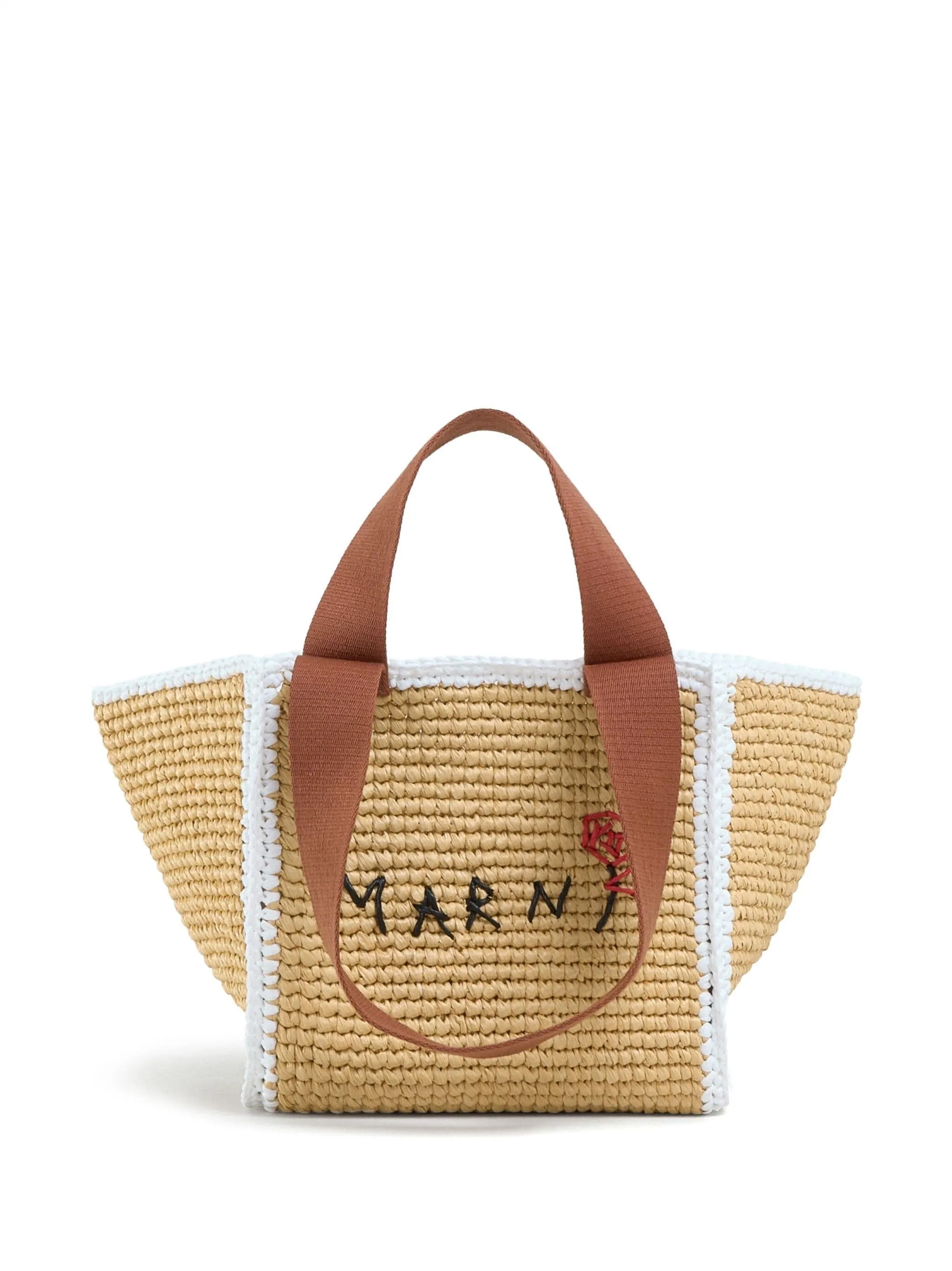 SILLO INTERWOVEN-DESIGN WOVEN TOTE BAG