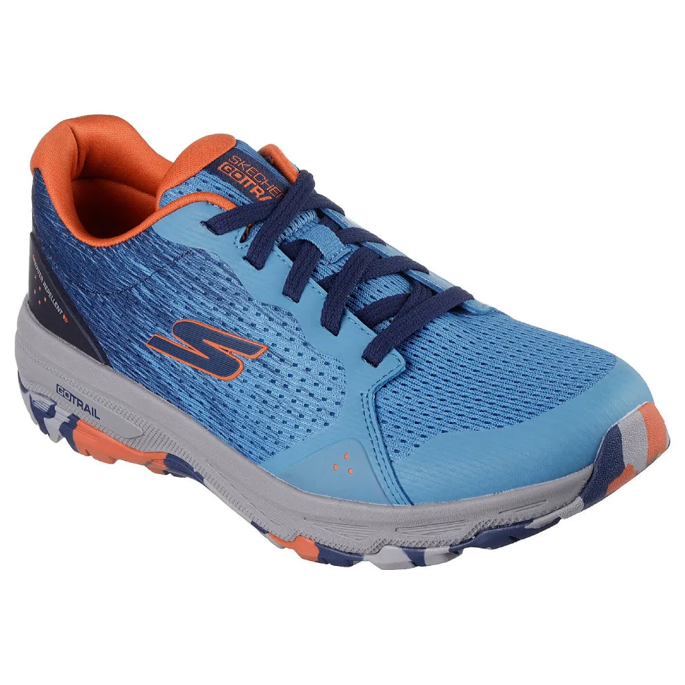 SKECHERS Men's Go Run Trail Altitude-Phantom Rubble Running Shoe (Blue/Orange)