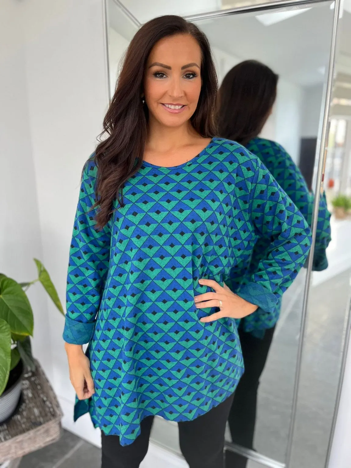 Soft Touch Patterned Top Celia