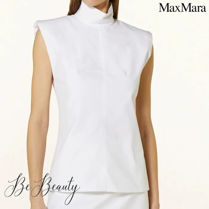 SPORT MAX  |Casual Style Sleeveless Plain Cotton Party Style