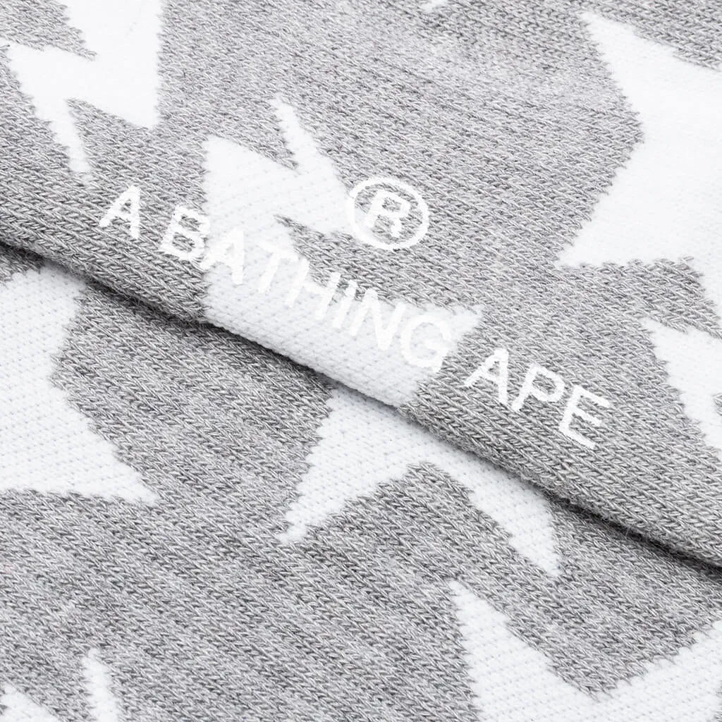 STA Pattern Socks - Grey