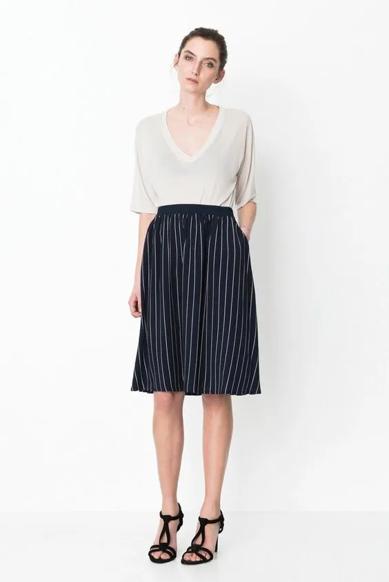 Storm + Marie DEAR-Skirt, Blue Stripe