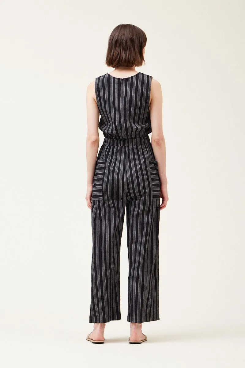 Striped Casual Jumpsuit