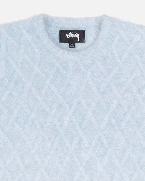 STUSSY  |Crew Neck Pullovers Unisex Wool Nylon Street Style