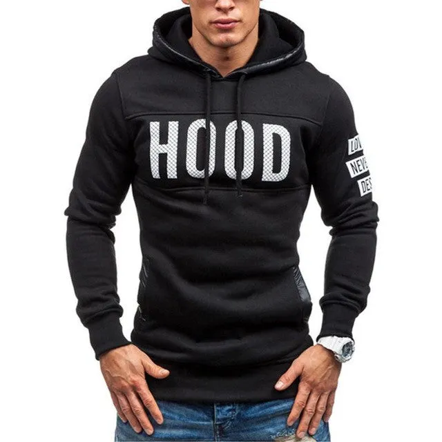 Sweatshirts Men    Slim hoodies men Warm Pullover Sweatshirt Hooded Outwear Tops Male sudaderas hombre &23 SM6