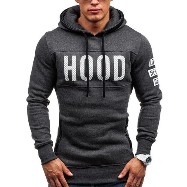 Sweatshirts Men    Slim hoodies men Warm Pullover Sweatshirt Hooded Outwear Tops Male sudaderas hombre &23 SM6