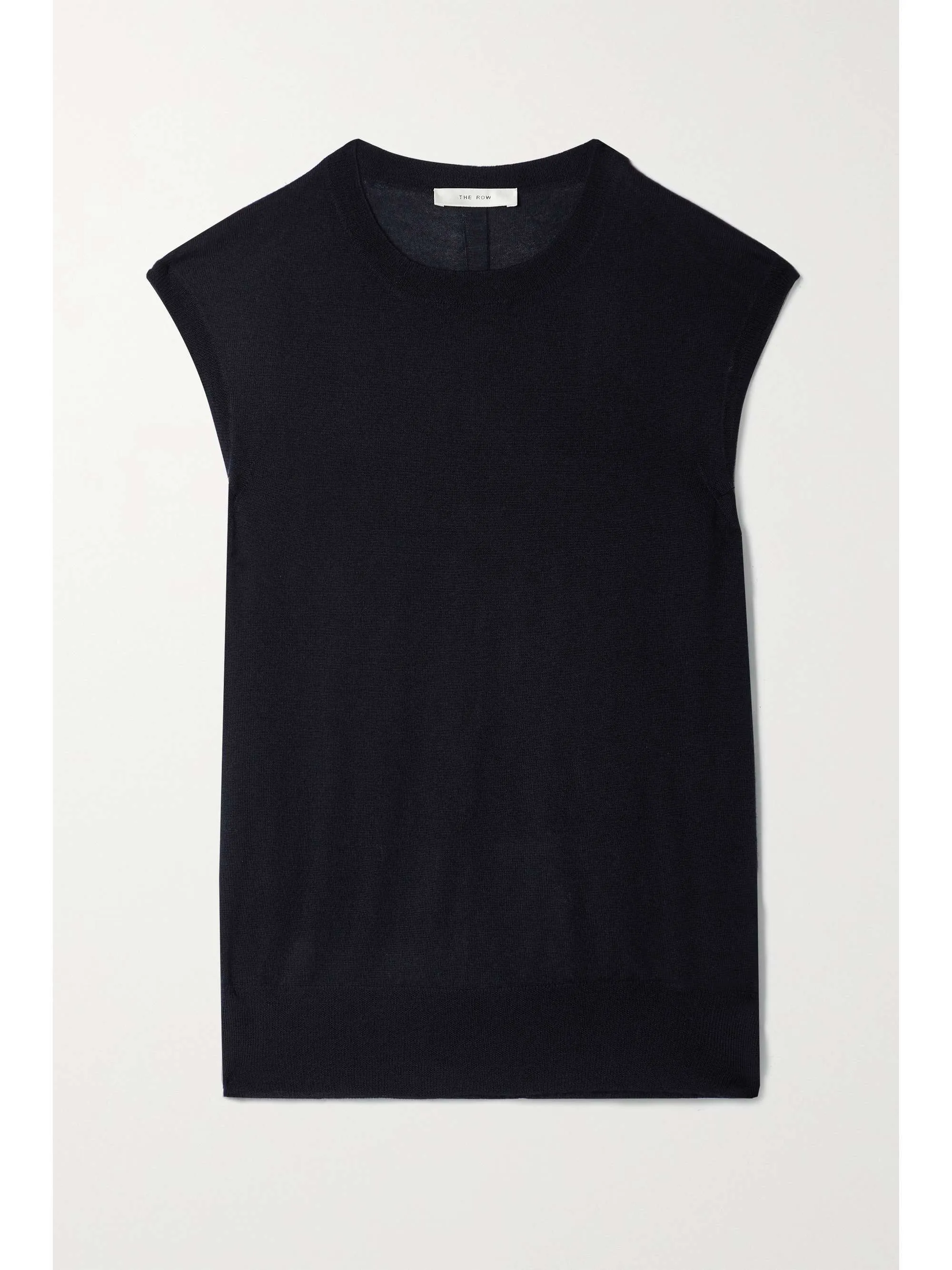 The Row  |Crew Neck Casual Style Cashmere Sleeveless Plain