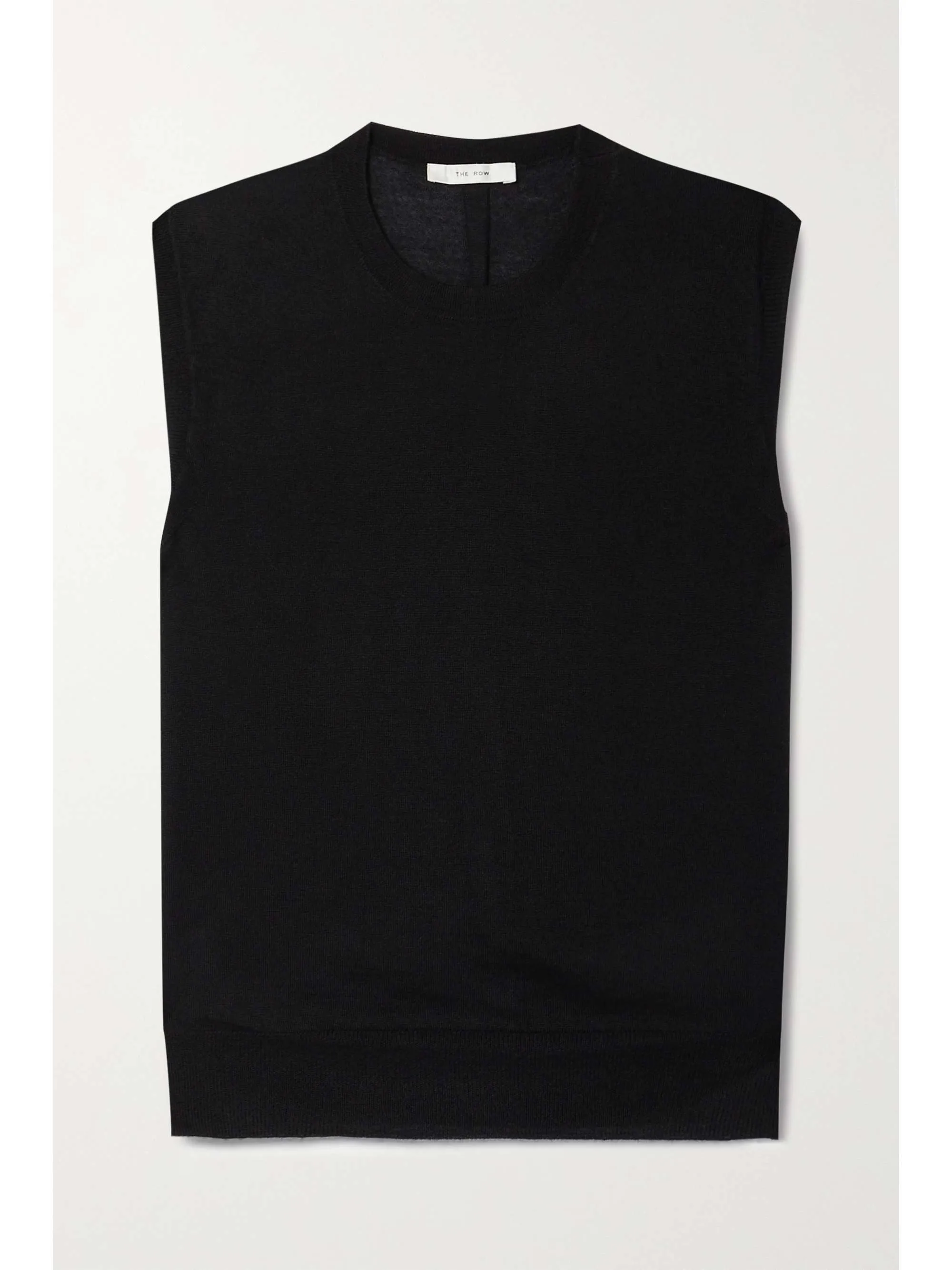 The Row  |Crew Neck Casual Style Cashmere Sleeveless Plain