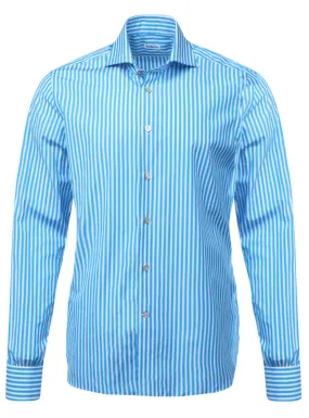 Turquoise Striped Sportshirt