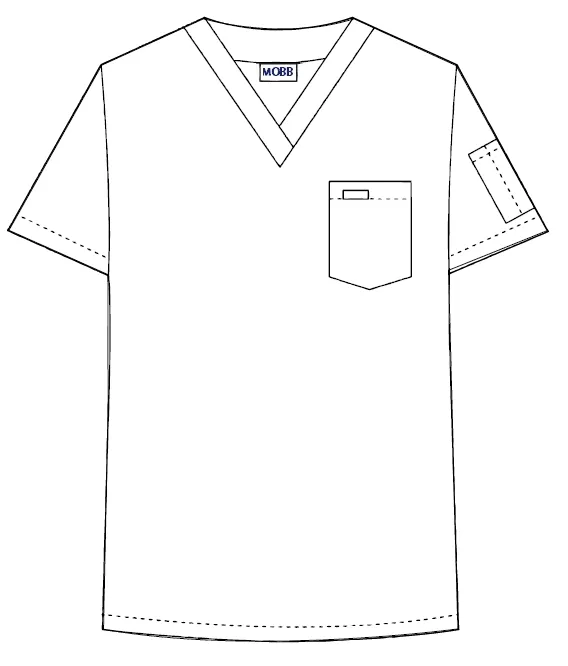 Unisex V-Neck Scrub Top 606T