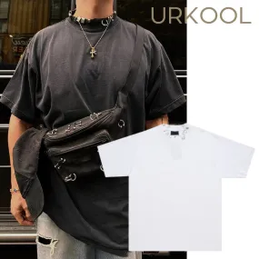 URKOOL  |Pullovers Unisex Street Style Tie-dye Plain Cotton