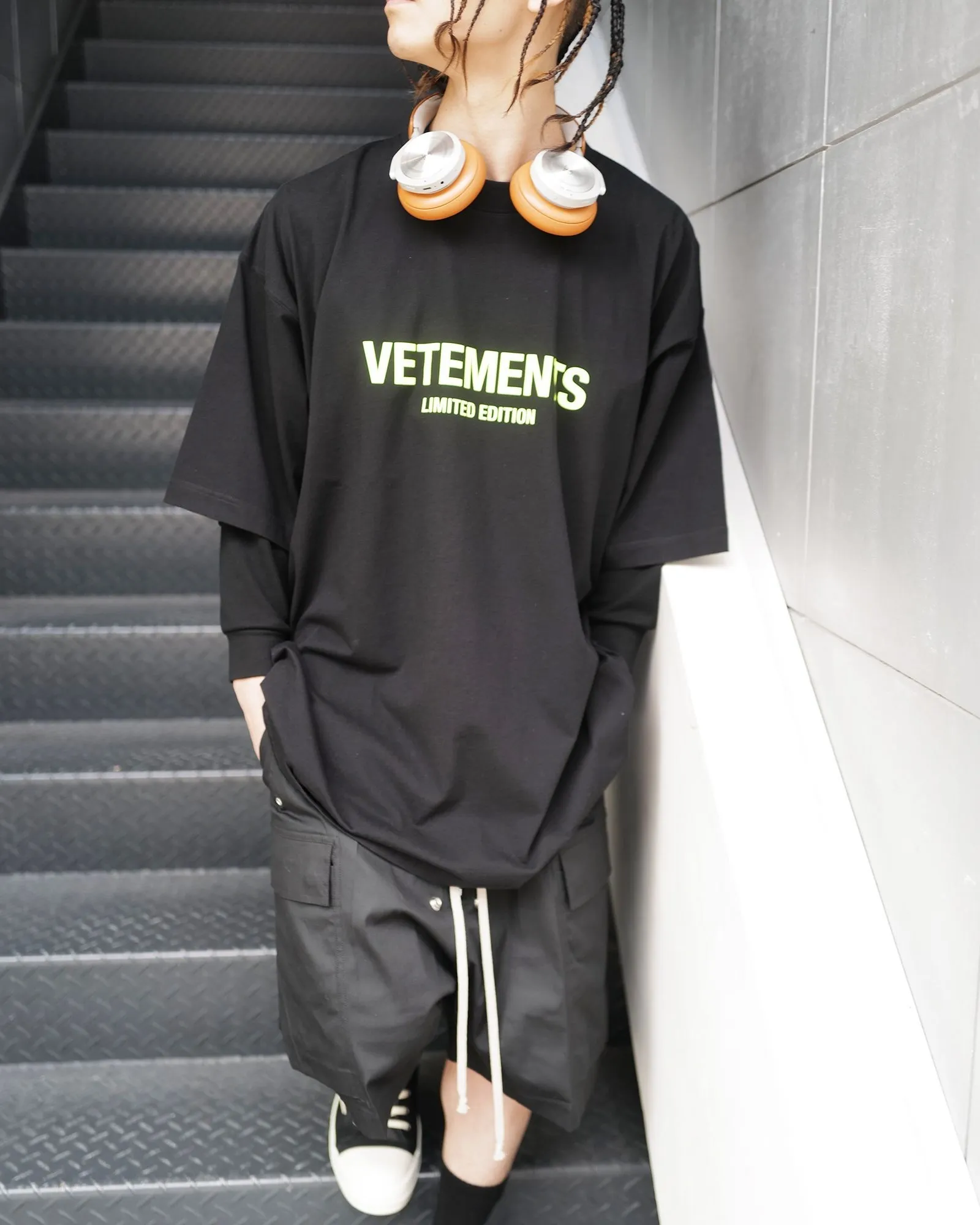 VETEMENTS  |Crew Neck Pullovers Unisex Street Style Cotton Short Sleeves