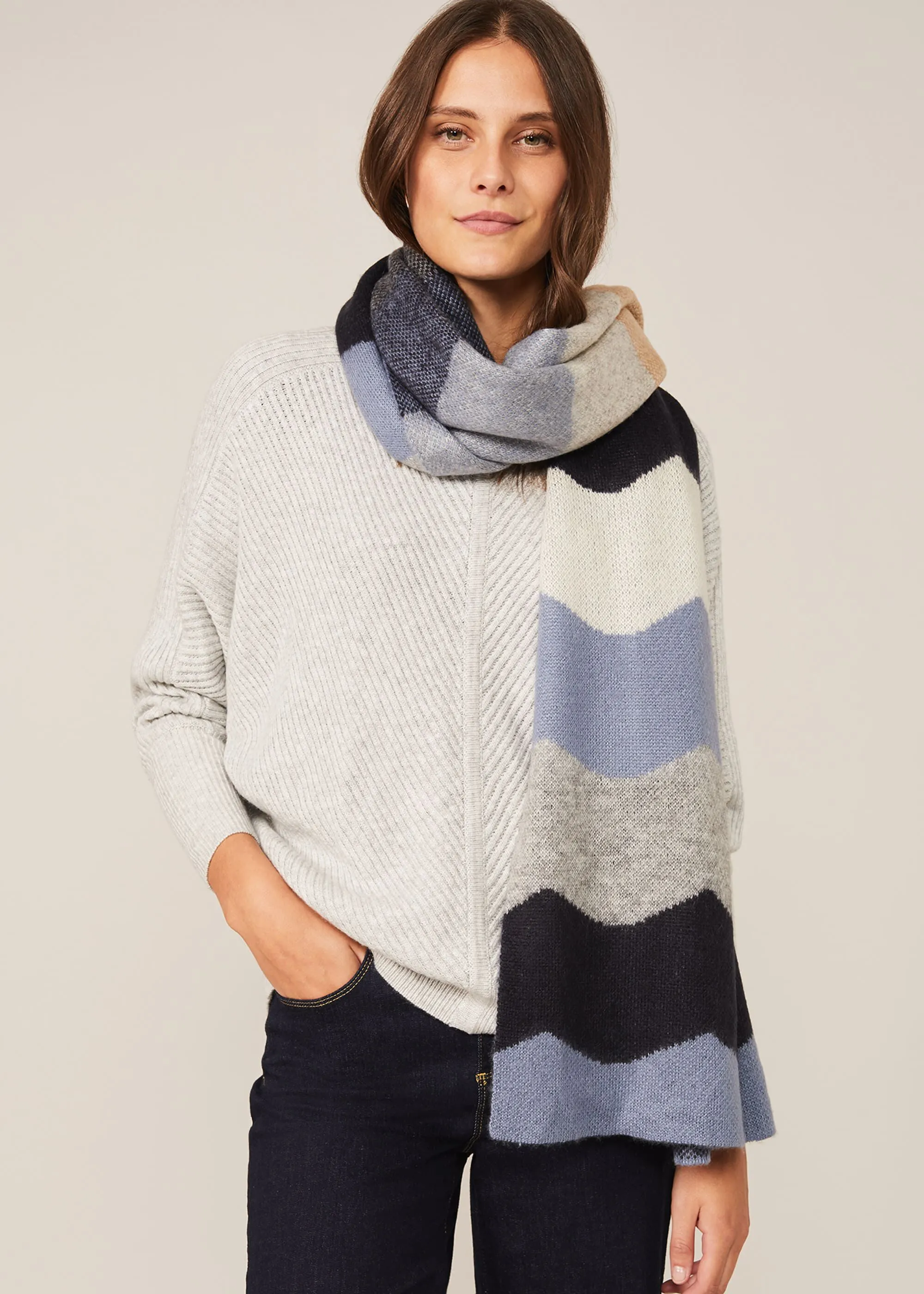 Wave Stripe Scarf