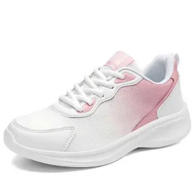 White pink flyknit casual shoe sneaker