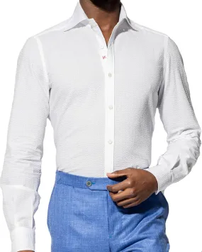 White Seersucker Sportshirt