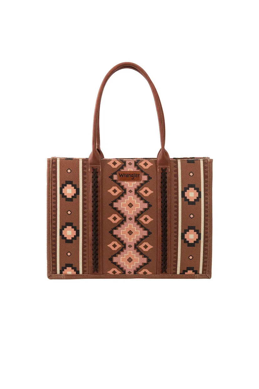 WRANGLER SOUTHWESTERN LARGE TOTE BAG (S24/25)