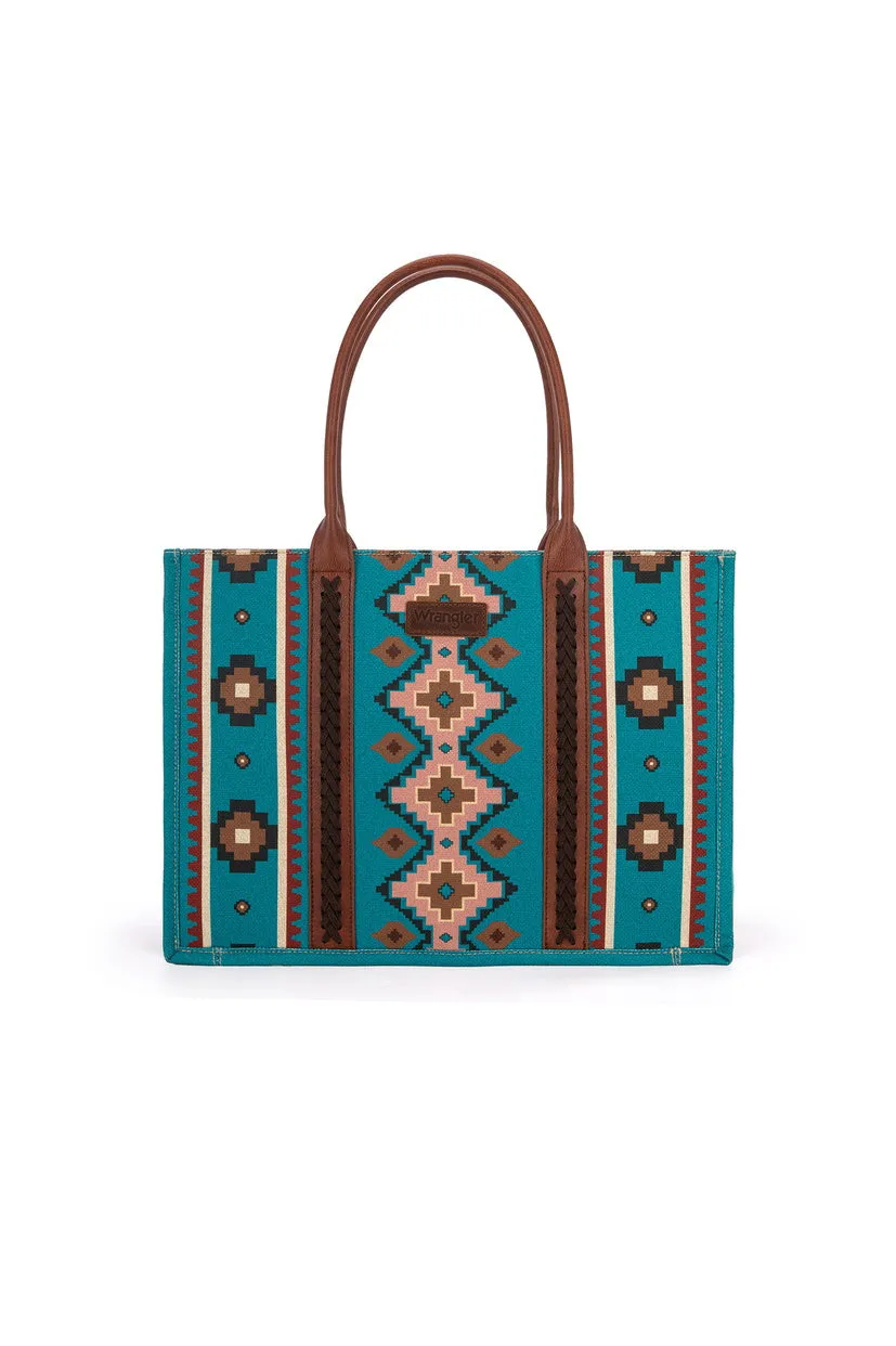 WRANGLER SOUTHWESTERN LARGE TOTE BAG (S24/25)