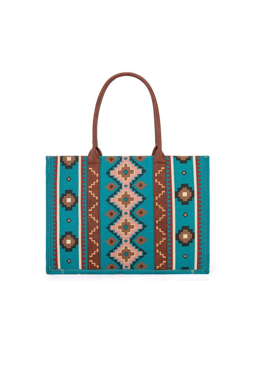 WRANGLER SOUTHWESTERN LARGE TOTE BAG (S24/25)