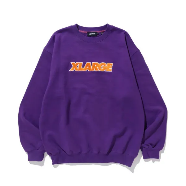 X-Large  |Pullovers Unisex Sweat Street Style Long Sleeves Plain