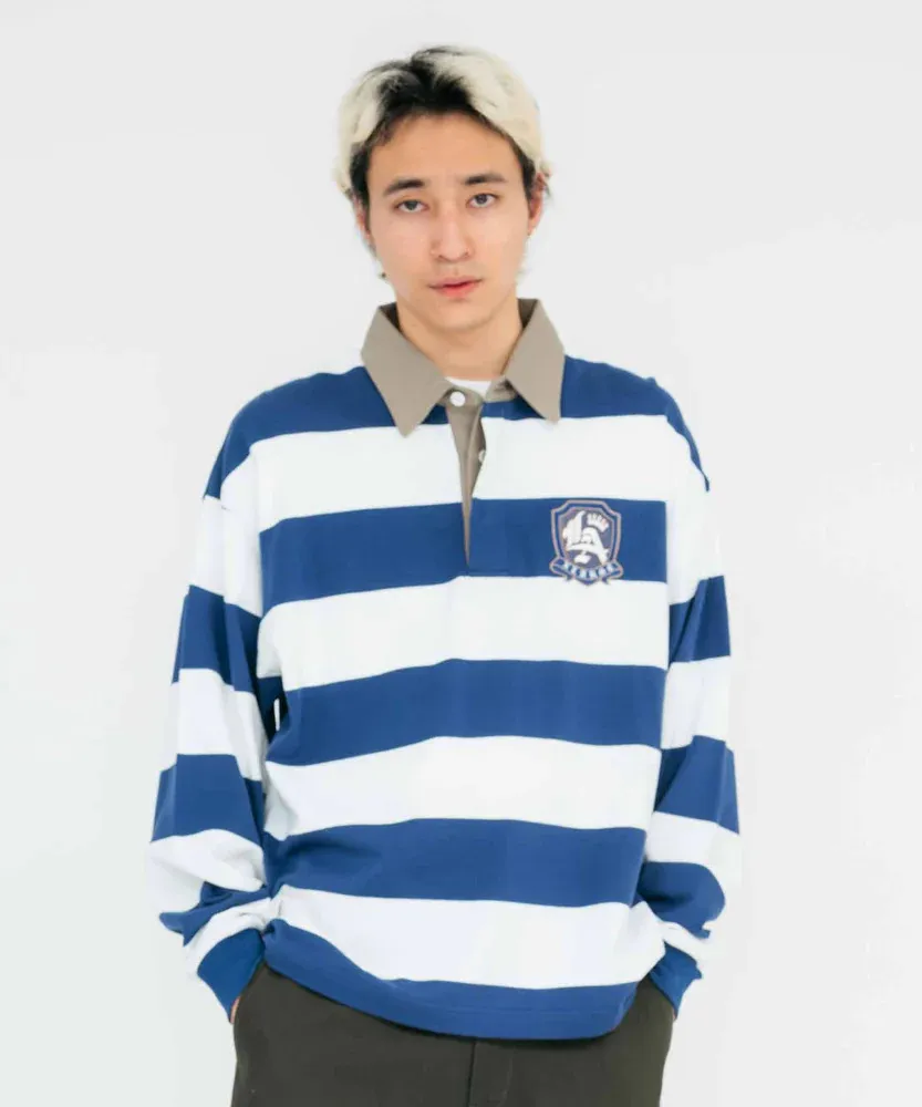 X-Large  |Stripes Unisex Street Style Long Sleeves Plain Cotton