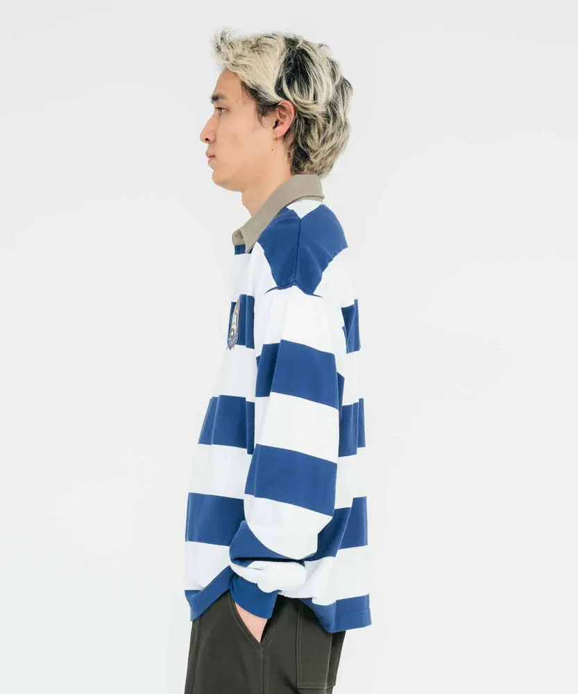 X-Large  |Stripes Unisex Street Style Long Sleeves Plain Cotton