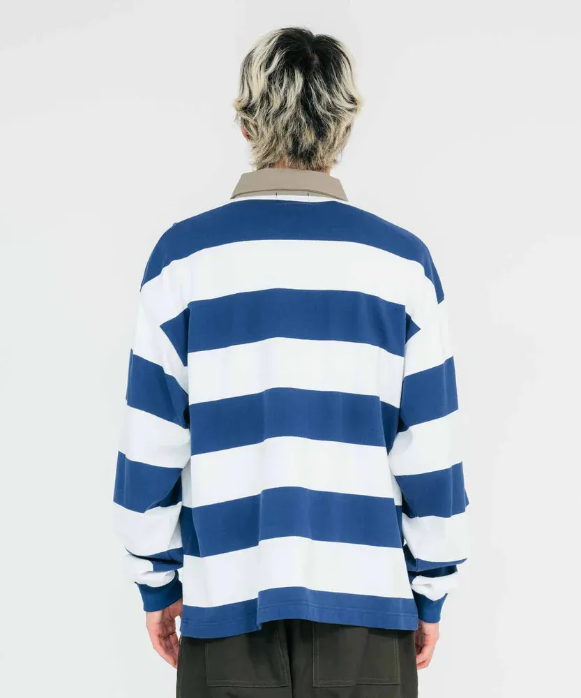 X-Large  |Stripes Unisex Street Style Long Sleeves Plain Cotton