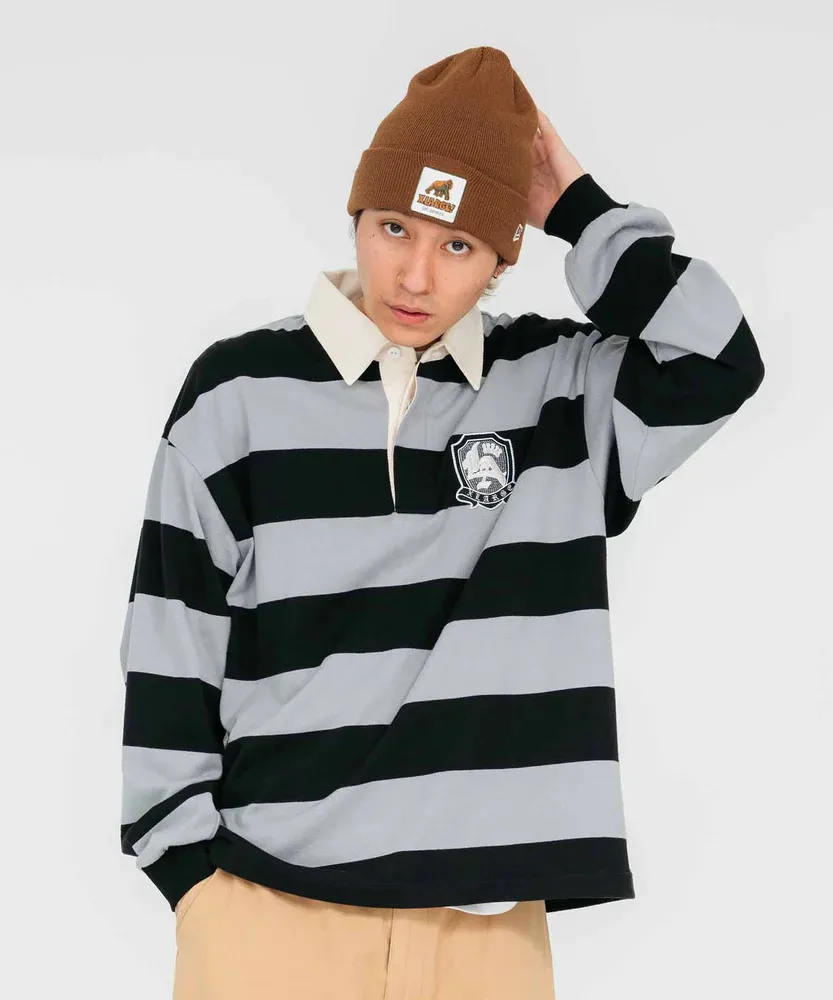 X-Large  |Stripes Unisex Street Style Long Sleeves Plain Cotton