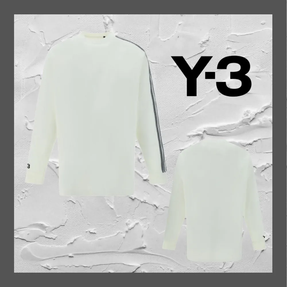 Y-3  |Crew Neck Pullovers Unisex Street Style Long Sleeves Plain