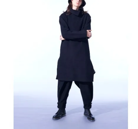 Yohji Yamamoto  |Pullovers Unisex Wool Street Style Long Sleeves Plain